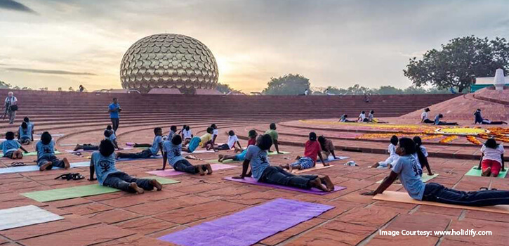 Yoga in Auroville, Tamil Nadu