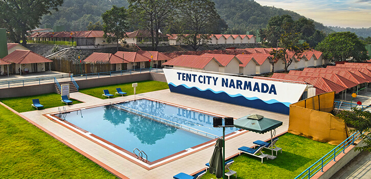 Accommodation of Tent City Narmada