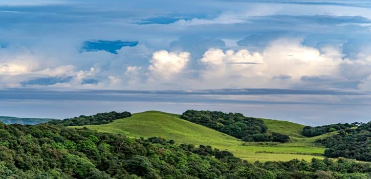 Beautiful landscape view of Cherrapunji in Meghalaya