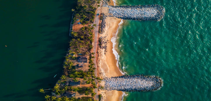 Beautiful view of the Udupi, Karnatak