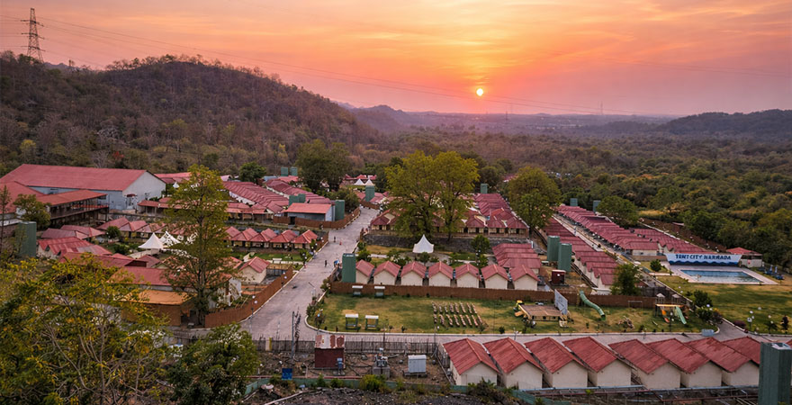 Book Tent City at Statue of Unity