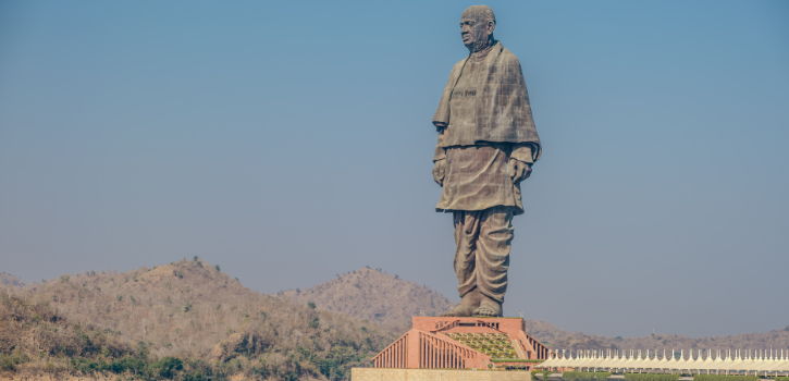Close proximity to the Statue of Unity