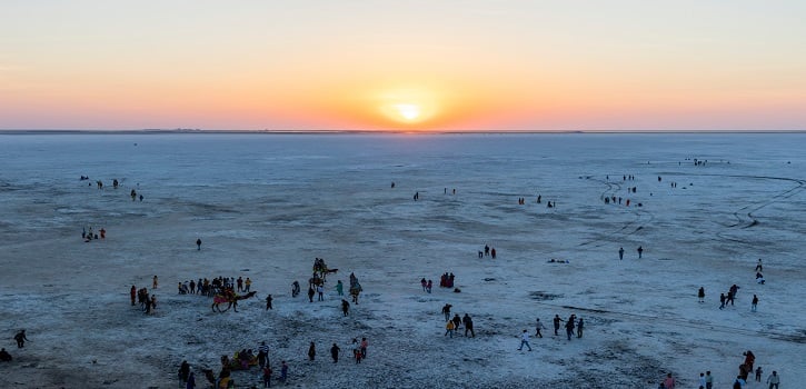 white salt desert