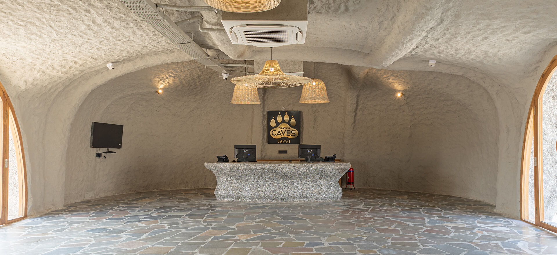 Reception Area in Praveg Caves Jawai