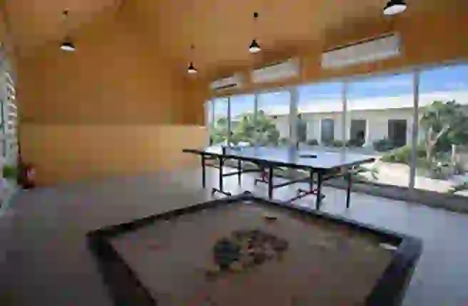 Club house indoor games area at Tent City Ayodhya