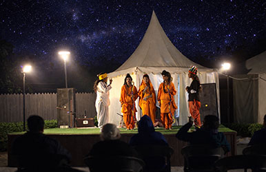 Evening cultural program at Tent City Ayodhya