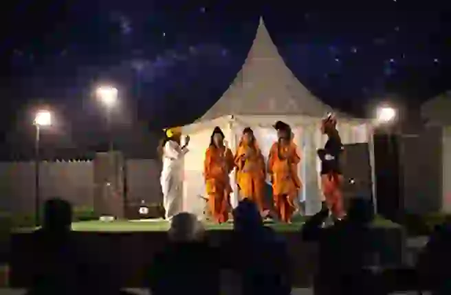 Evening cultural program at Tent City Ayodhya
